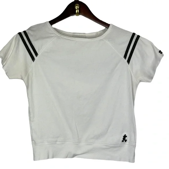 90’s vintage Womens sporty Mickey Mouse cropped top - Picture 3 of 6